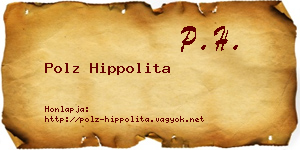 Polz Hippolita névjegykártya